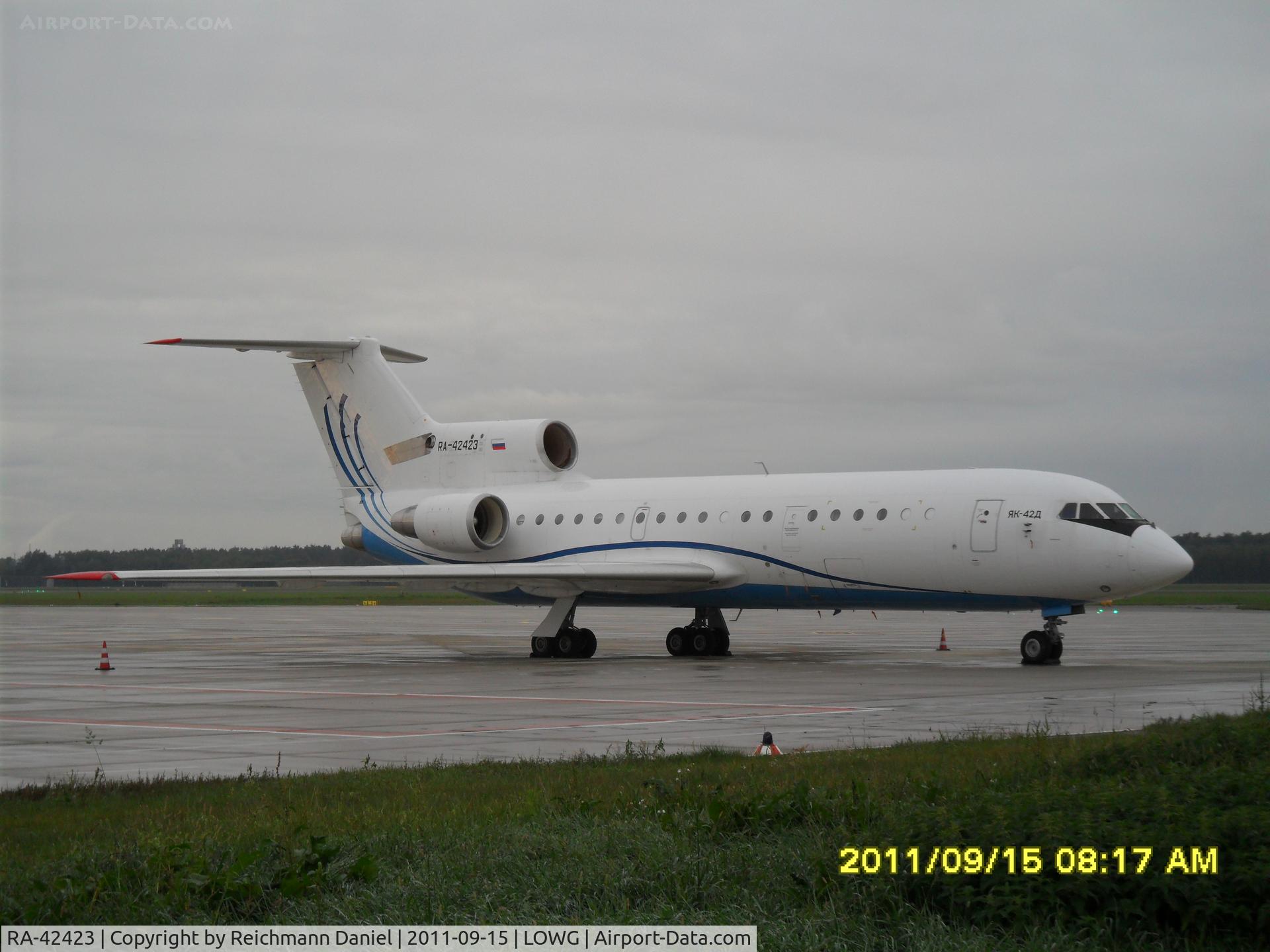 RA-42423, 1992 Yakovlev Yak-42D C/N 4216606, Football charter from Moskow (Lok Moskow)