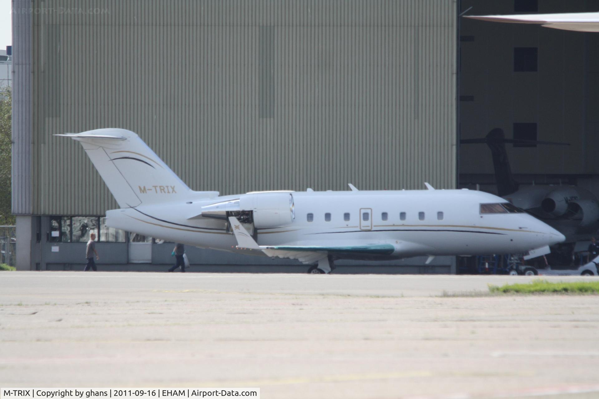M-TRIX, 2005 Bombardier Challenger 604 (CL-600-2B16) C/N 5608, Pused out of the hangar
