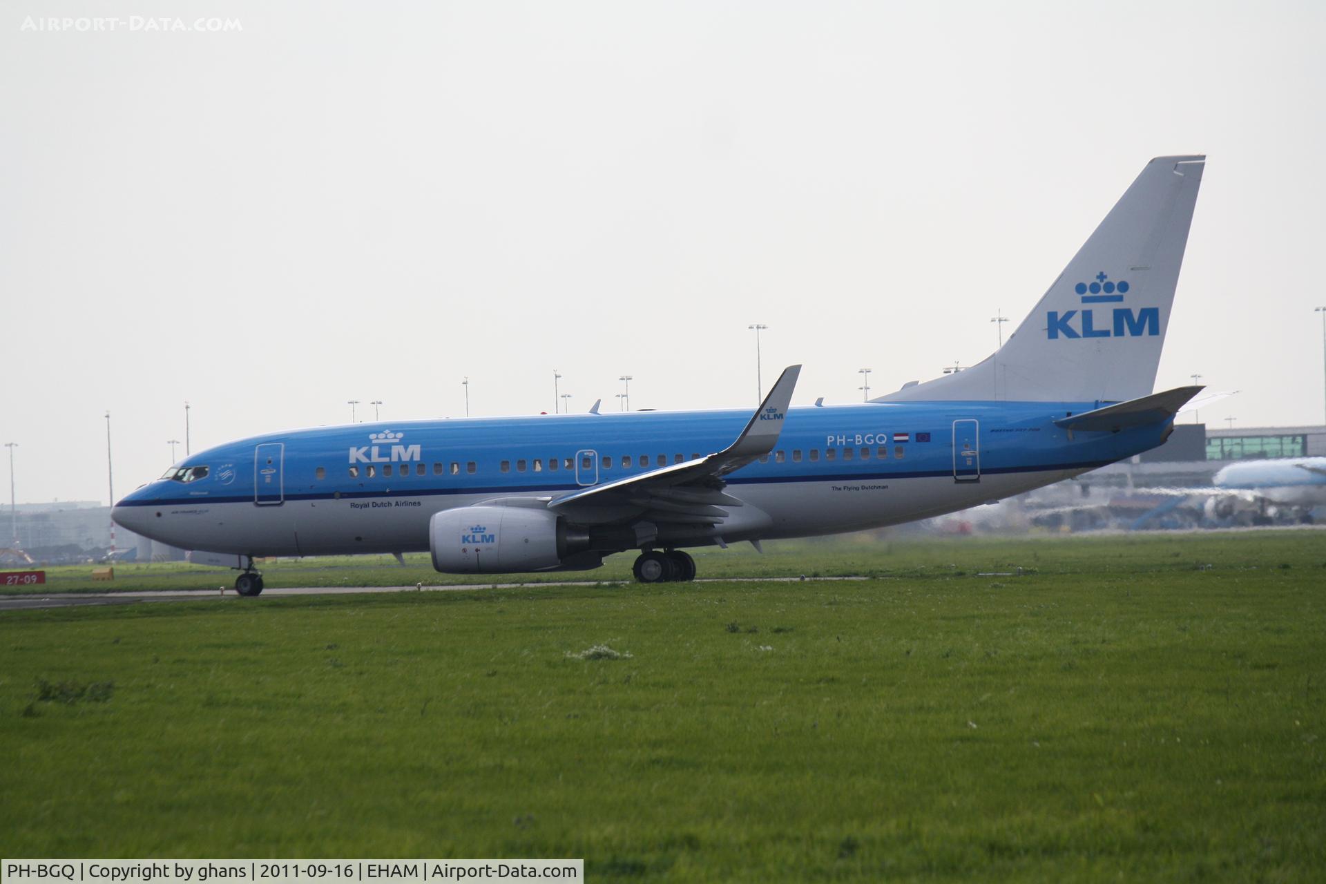 PH-BGQ, 2011 Boeing 737-7K2 C/N 39256, Ready to depart rw18L