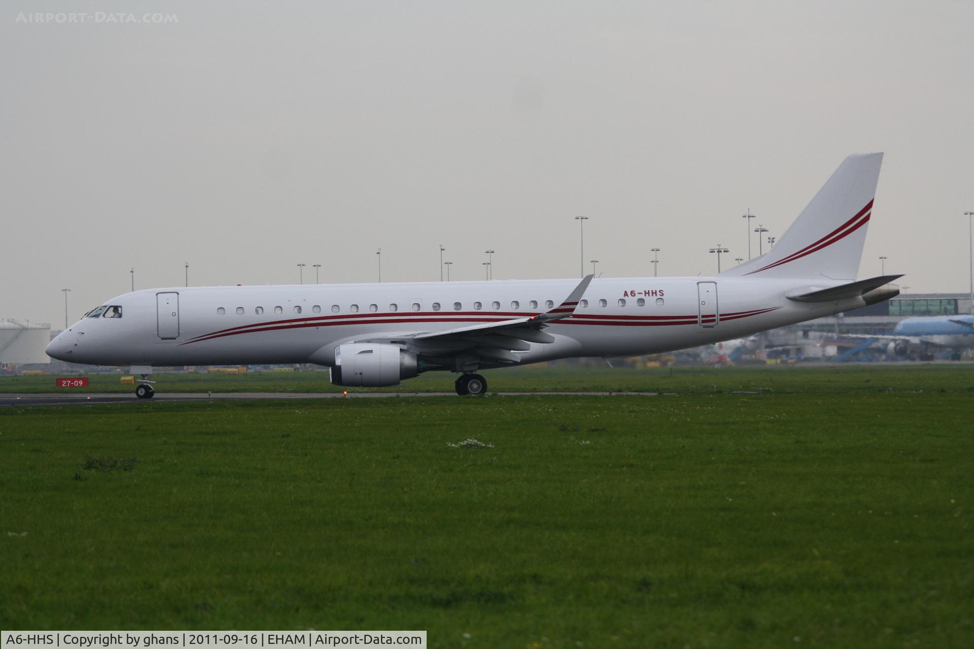 A6-HHS, 2010 Embraer ERJ-190-100ECJ Lineage 1000 C/N 19000296, Falcon Aviation Services