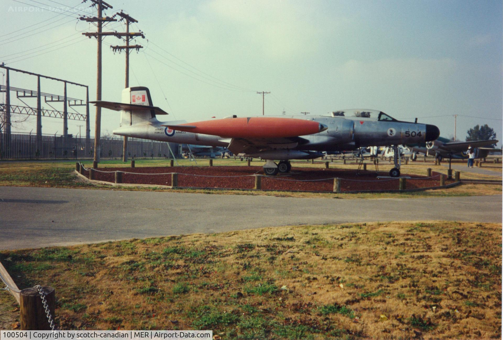 100504, 1955 Avro Canada CF-100 Mk.5 Canuck C/N 18504, 1955 Avro Canada CF-100 Mk.5 Canuck at Castle Air Museum, Atwater, CA - July 1989