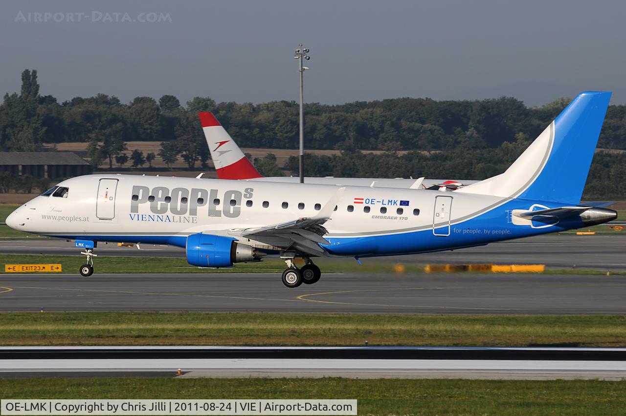 OE-LMK, 2006 Embraer 170LR (ERJ-170-100LR) C/N 17000150, People's Viennaline