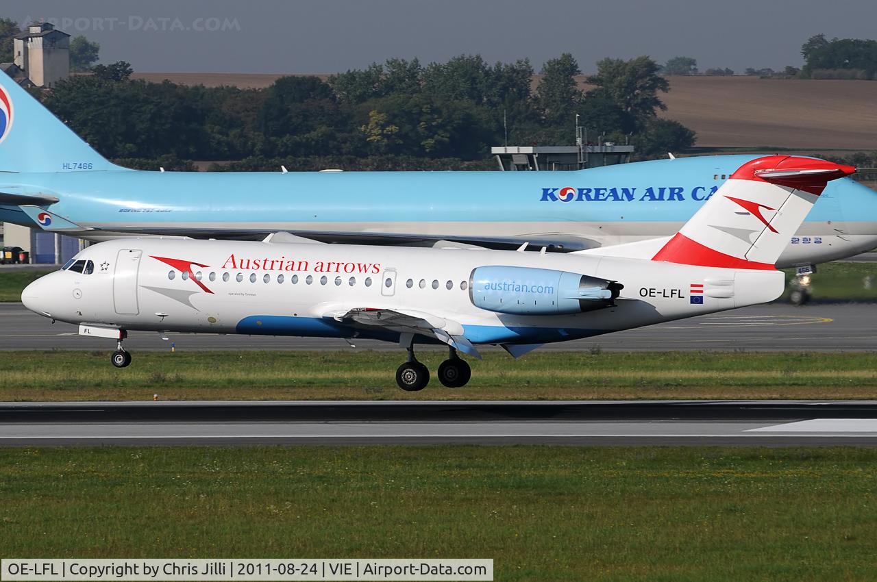 OE-LFL, 1995 Fokker 70 (F-28-0070) C/N 11573, Austrian arrows