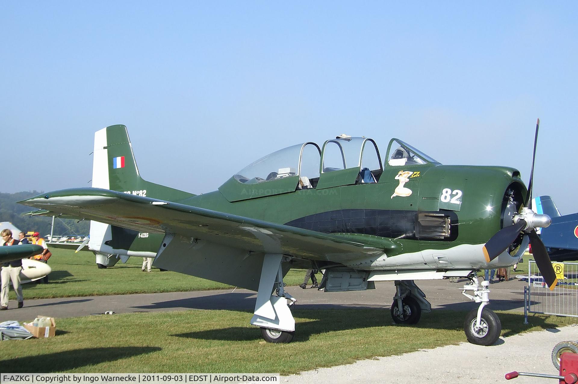 F-AZKG, 1951 North American T-28A Fennec C/N 174-111, North American T-28A Fennec at the 2011 Hahnweide Fly-in, Kirchheim unter Teck airfield
