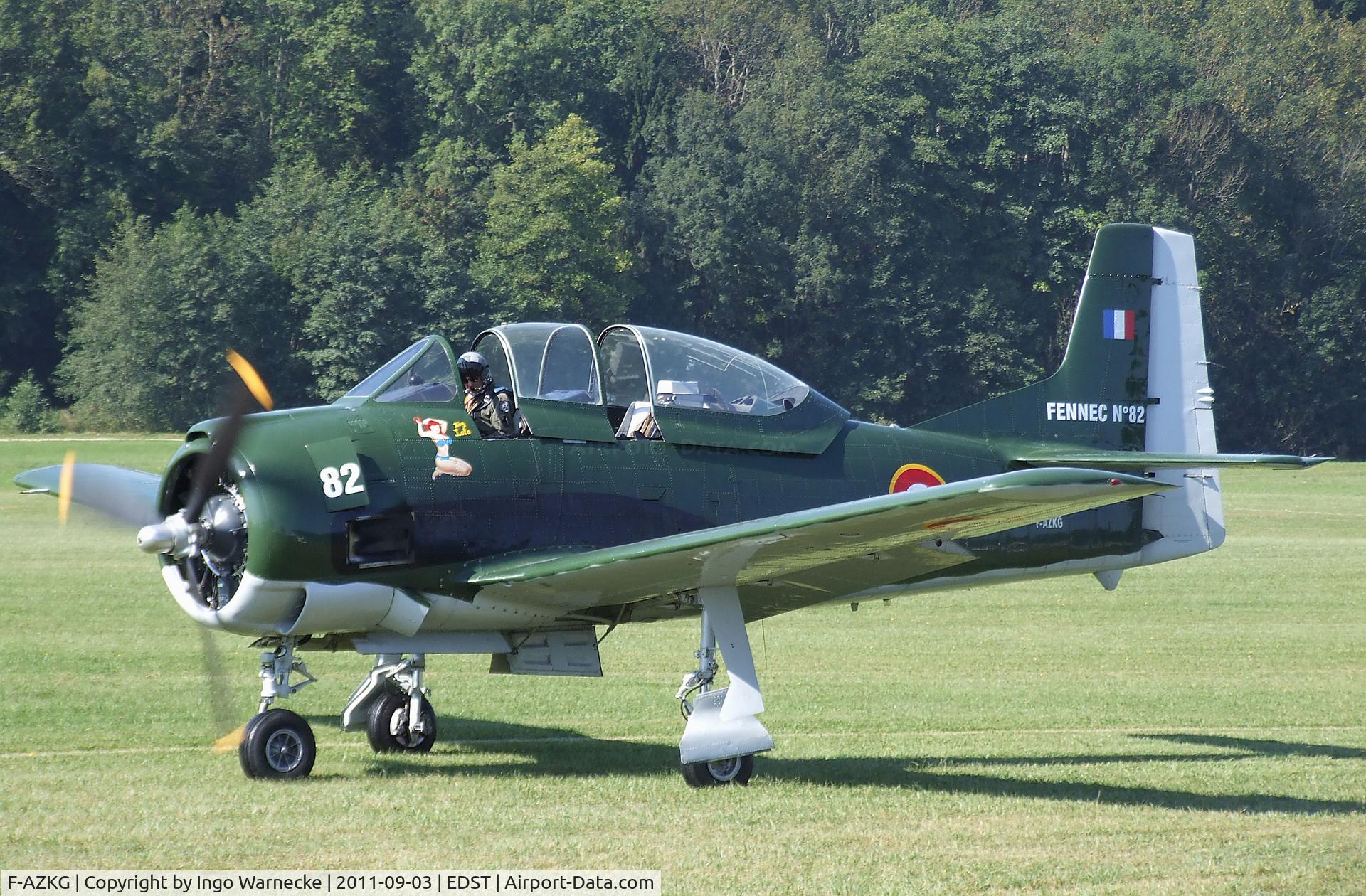 F-AZKG, 1951 North American T-28A Fennec C/N 174-111, North American T-28A Fennec at the 2011 Hahnweide Fly-in, Kirchheim unter Teck airfield