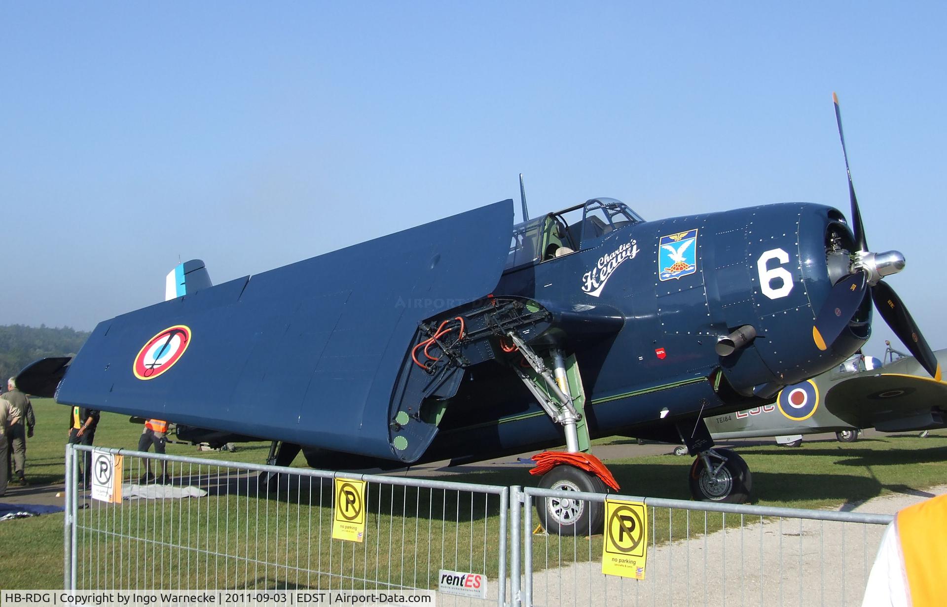 HB-RDG, 1945 Grumman TBM-3R Avenger C/N 3381, Grumman (General Motors) TBM-3R Avenger at the 2011 Hahnweide Fly-in, Kirchheim unter Teck airfield
