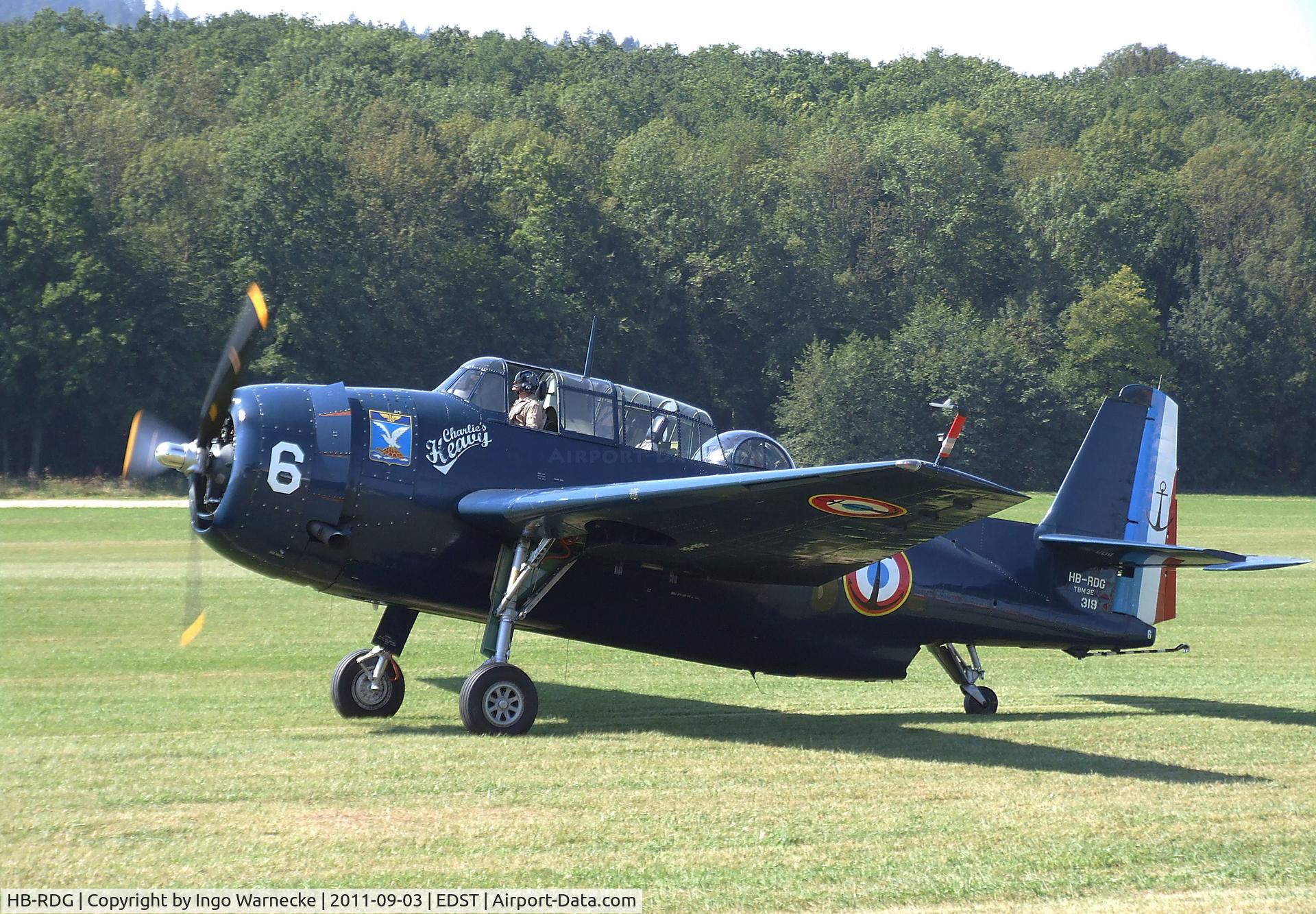 HB-RDG, 1945 Grumman TBM-3R Avenger C/N 3381, Grumman (General Motors) TBM-3R Avenger at the 2011 Hahnweide Fly-in, Kirchheim unter Teck airfield