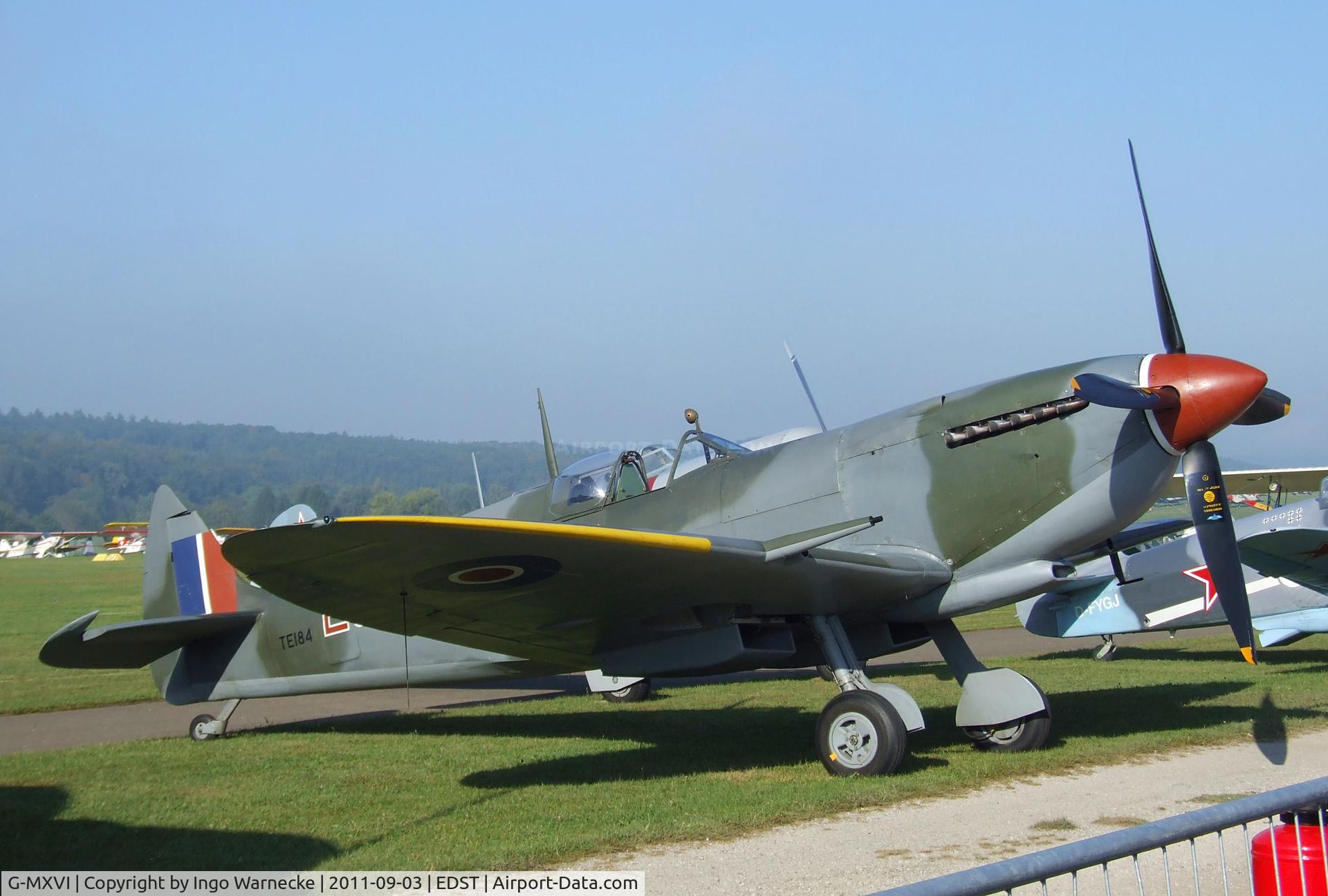 G-MXVI, 1945 Supermarine 361 Spitfire LF.XVIe C/N CBAF.IX.4394, Supermarine Spitfire LF XVIe at the 2011 Hahnweide Fly-in, Kirchheim unter Teck airfield