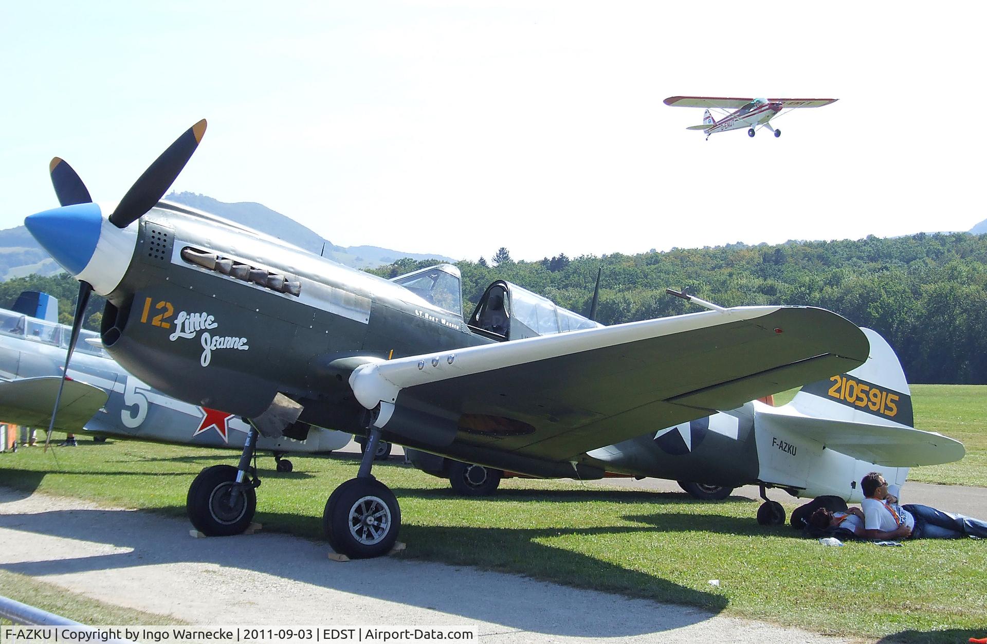 F-AZKU, 1942 Curtiss P-40N Warhawk C/N 29677, Curtiss P-40N Warhawk at the 2011 Hahnweide Fly-in, Kirchheim unter Teck airfield
