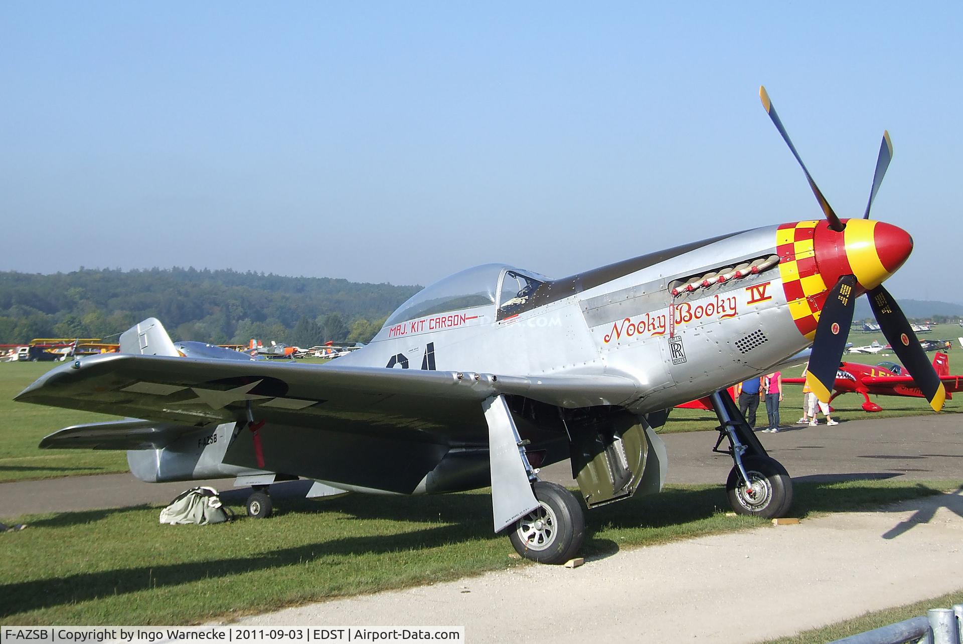 F-AZSB, 1944 North American P-51D Mustang C/N 122-40967, North American P-51D Mustang at the 2011 Hahnweide Fly-in, Kirchheim unter Teck airfield