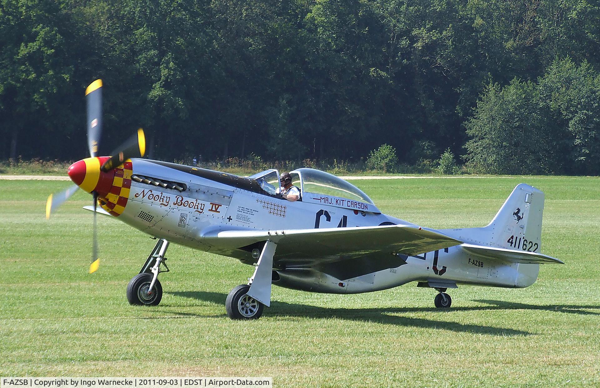F-AZSB, 1944 North American P-51D Mustang C/N 122-40967, North American P-51D Mustang at the 2011 Hahnweide Fly-in, Kirchheim unter Teck airfield