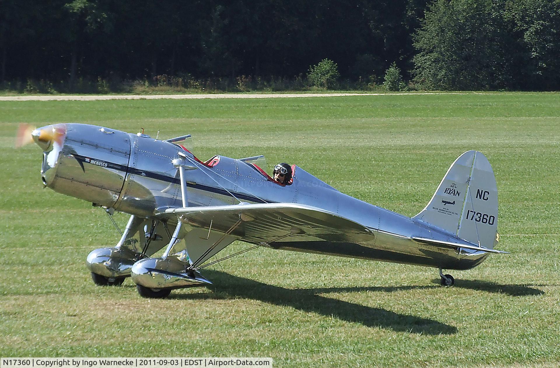 N17360, 1937 Ryan Aeronautical ST-A Special C/N 184, Ryan ST-A Special at the 2011 Hahnweide Fly-in, Kirchheim unter Teck airfield