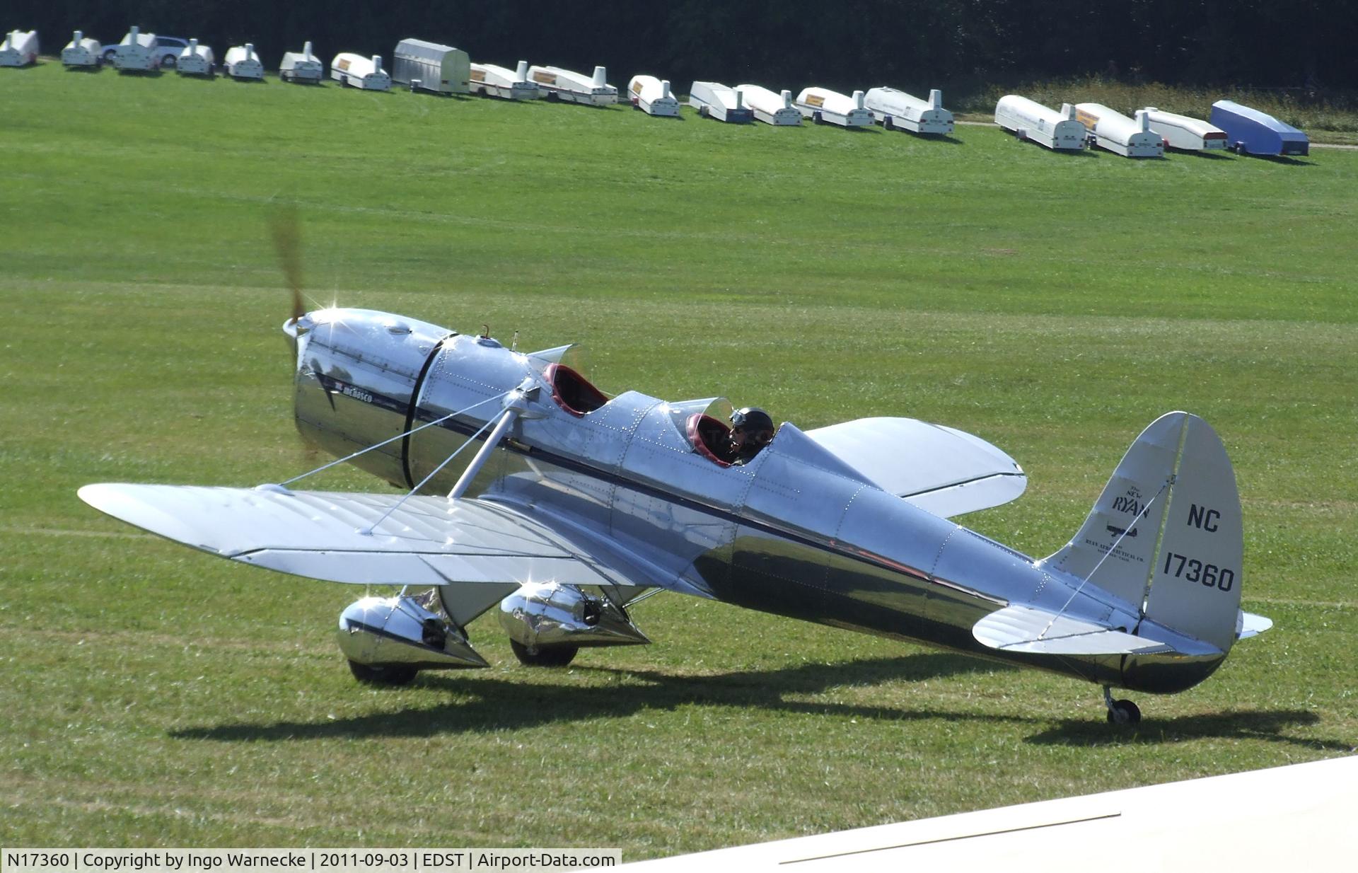 N17360, 1937 Ryan Aeronautical ST-A Special C/N 184, Ryan ST-A Special at the 2011 Hahnweide Fly-in, Kirchheim unter Teck airfield