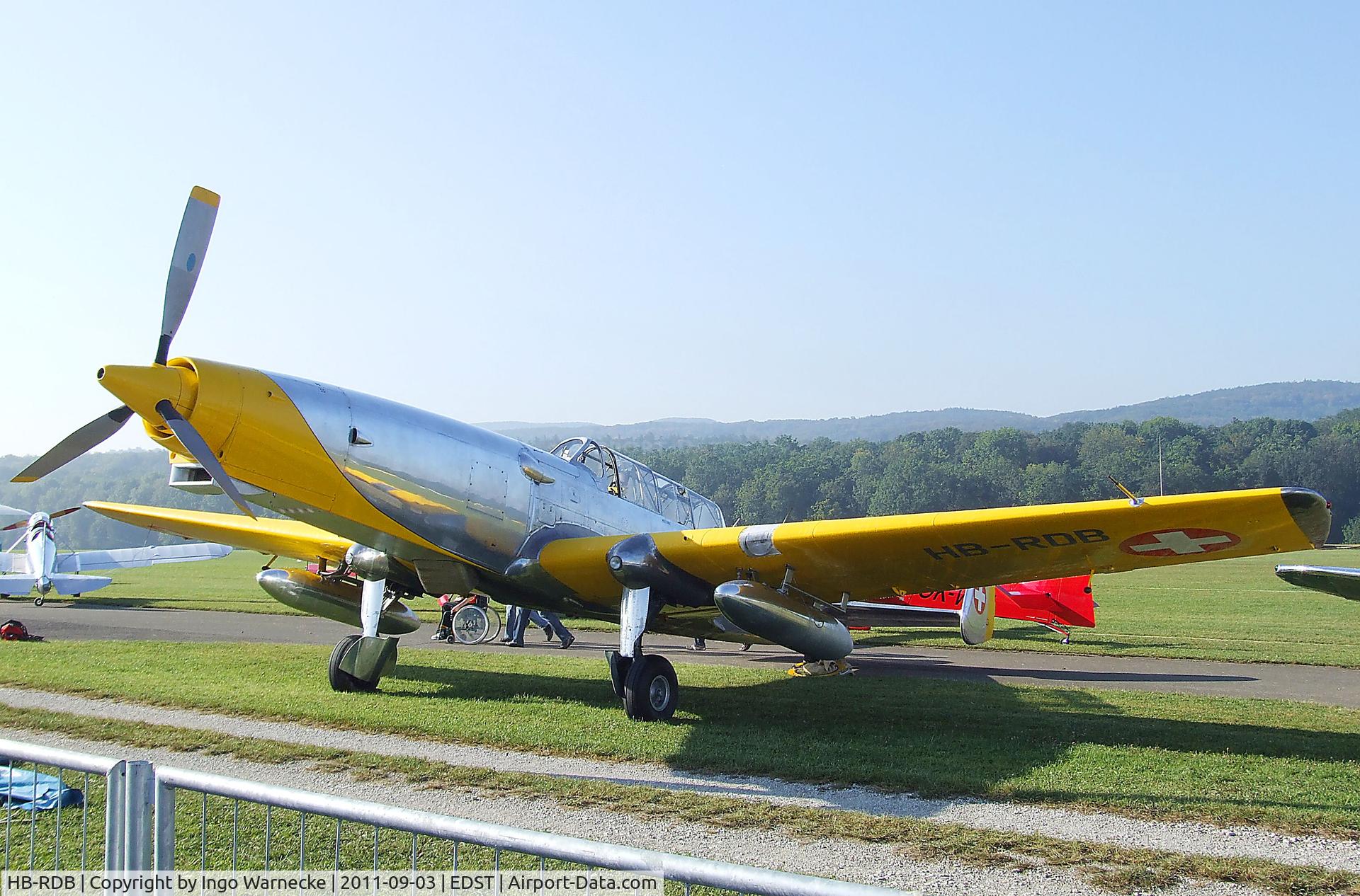 HB-RDB, 1943 F+W C-3605 Schlepp C/N 274, Eidgenössisches Flugzeugwerk (F+W) Emmen C-3605 Schlepp at the 2011 Hahnweide Fly-in, Kirchheim unter Teck airfield