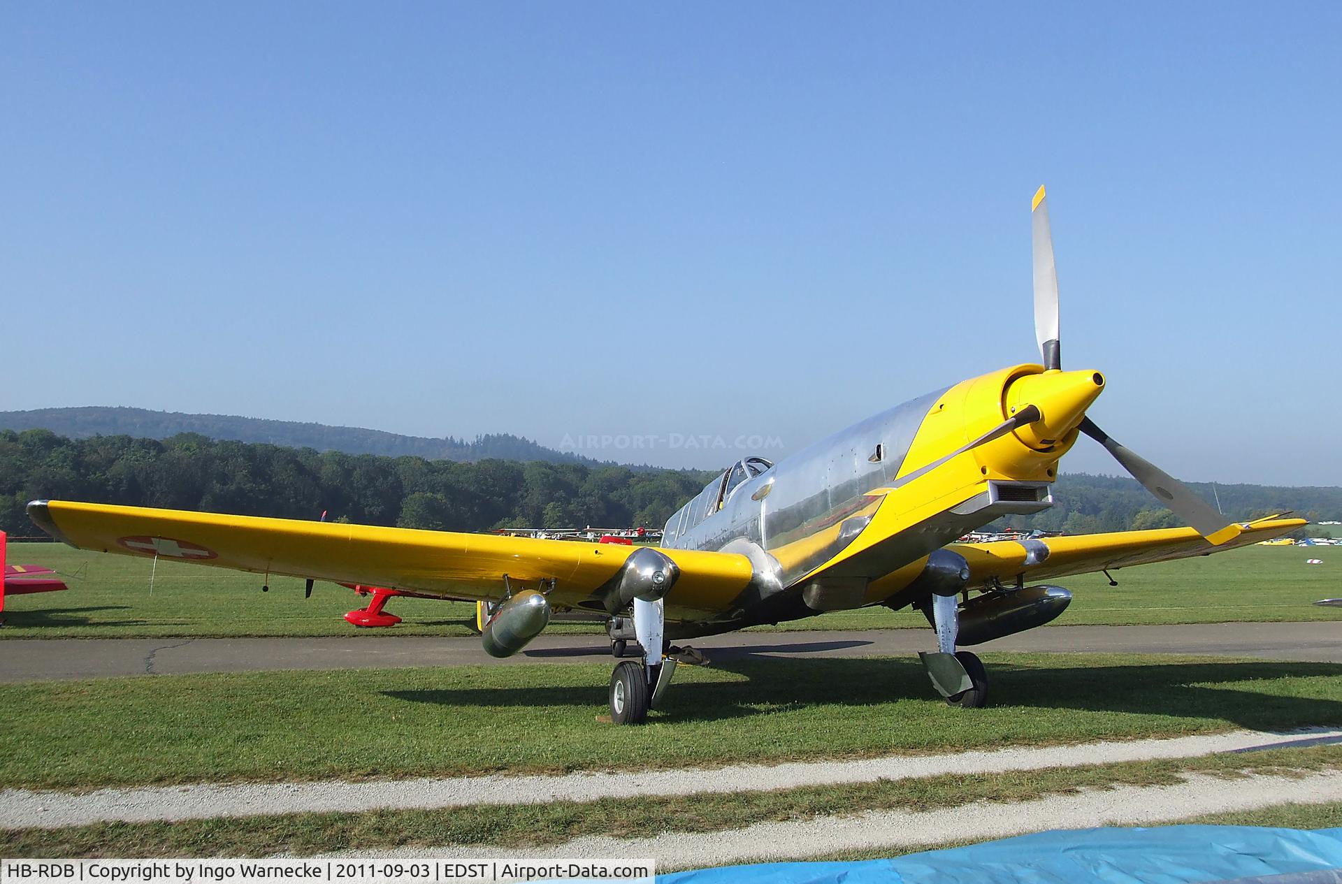 HB-RDB, 1943 F+W C-3605 Schlepp C/N 274, Eidgenössisches Flugzeugwerk (F+W) Emmen C-3605 Schlepp at the 2011 Hahnweide Fly-in, Kirchheim unter Teck airfield