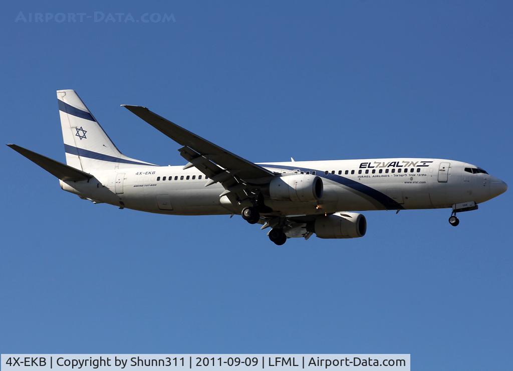 4X-EKB, 1999 Boeing 737-858 C/N 29958, Landing rwy 31R