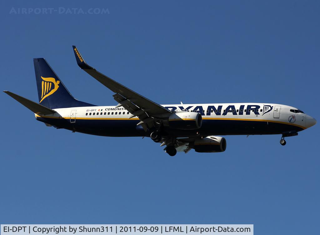 EI-DPT, 2007 Boeing 737-8AS C/N 35550, Landing rwy 31R