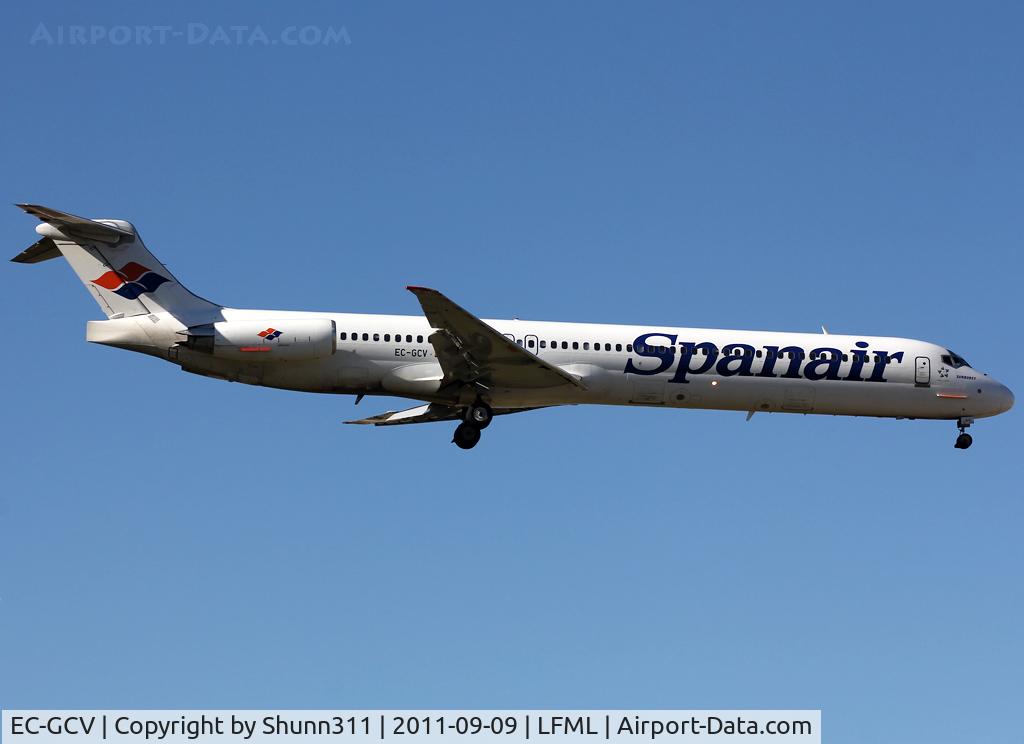 EC-GCV, 1992 McDonnell Douglas MD-82 (DC-9-82) C/N 53165, Landing rwy 31R