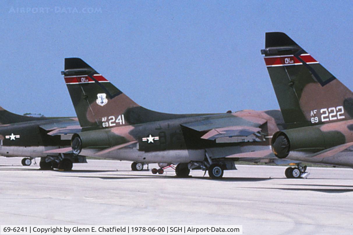 69-6241, 1969 LTV A-7D Corsair II C/N D-071, Sitting on the Air National Guard Ramp