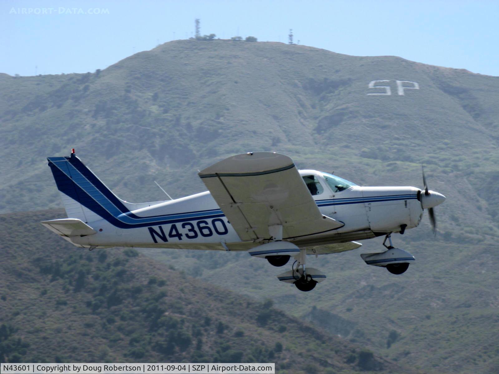 N43601, 1974 Piper PA-28-140 Cruiser C/N 28-7425381, 1974 Piper PA-28-140 CRUISER, Lycoming O&VO-360 180 Hp performance upgrade, takeoff climb Rwy 22