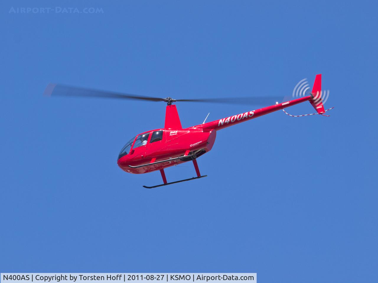 N400AS, 2007 Robinson R44 II C/N 12074, N400AS arriving on RWY 21
