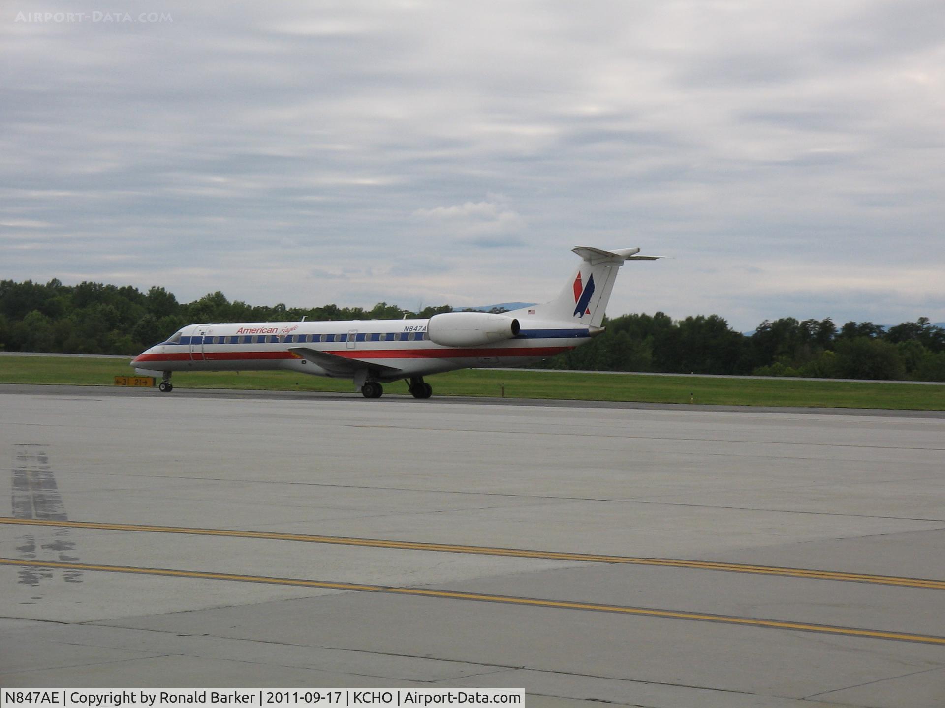 N847AE, 2003 Embraer ERJ-140LR (EMB-135KL) C/N 145707, AA Flt 4380 ORD to CHO