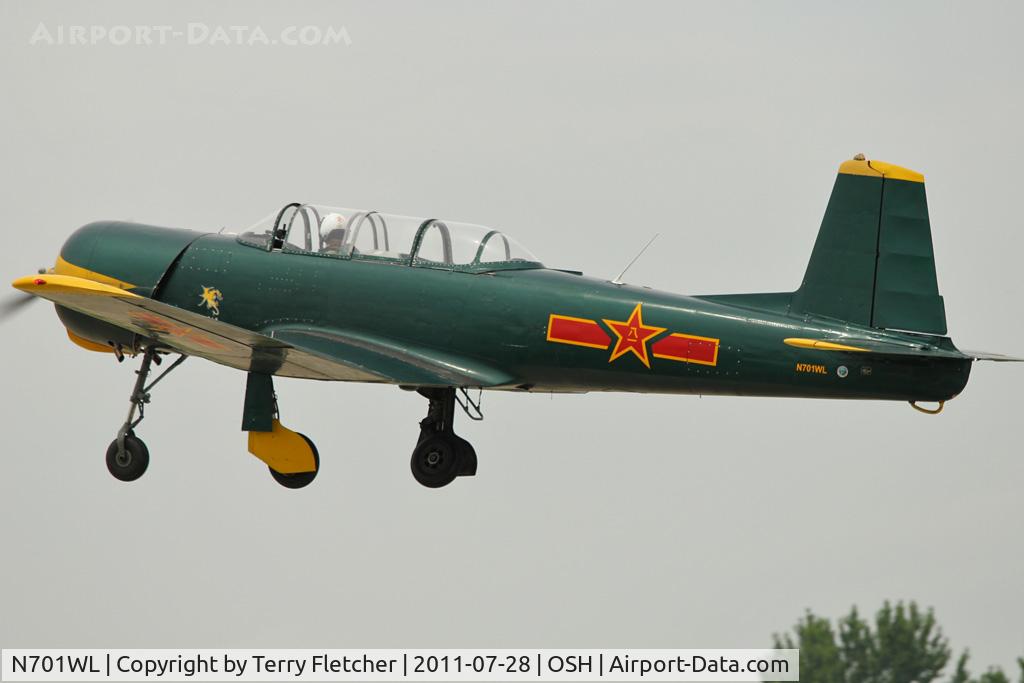 N701WL, 1975 Nanchang CJ-6 C/N 3051215, At 2011 Oshkosh