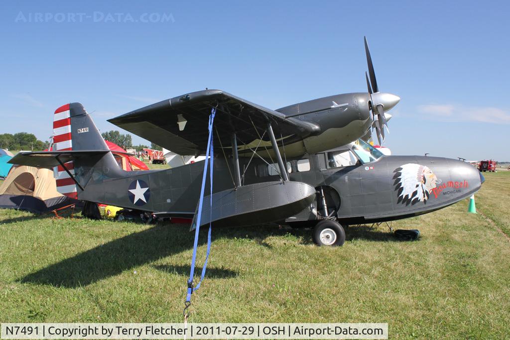 N7491, 1942 Grumman G-44 Widgeon C/N 1240, At 2011 Oshkosh