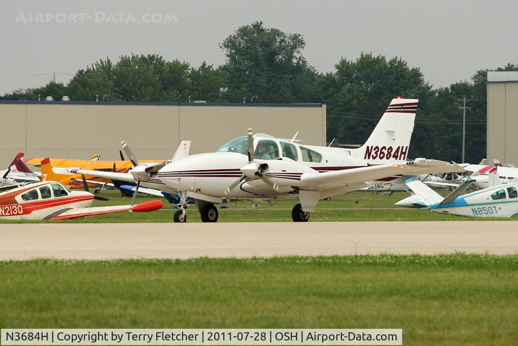 N3684H, 1981 Beech E-55 Baron C/N TE-1180, At 2011 Oshkosh