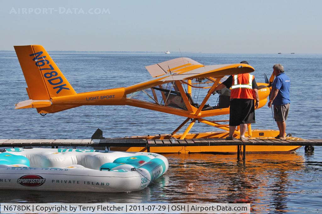 N678DK, Aeroprakt A-22LS Valor C/N 049, At Lake Winnebago during 2011 Oshkosh week
