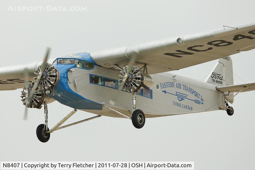 N8407, 1929 Ford 4-AT-E Tri-Motor C/N 69, At 2011 Oshkosh