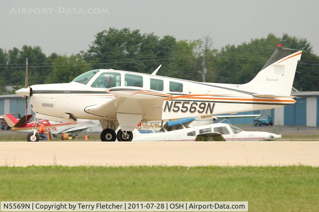 N5569N, 1990 Beech A36 Bonanza 36 C/N E-2529, At 2011 Oshkosh