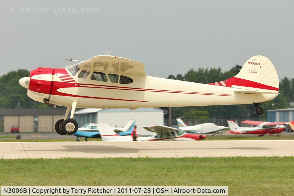 N3006B, 1952 Cessna 195 C/N 7889, At 2011 Oshkosh
