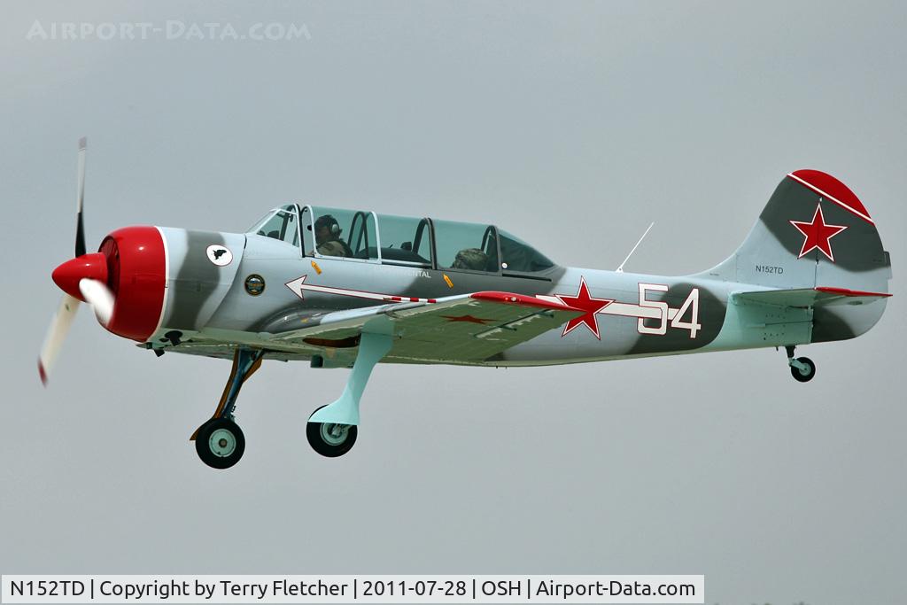 N152TD, 1984 Yakovlev (Aerostar) Yak-52TD C/N 844103, At 2011 Oshkosh