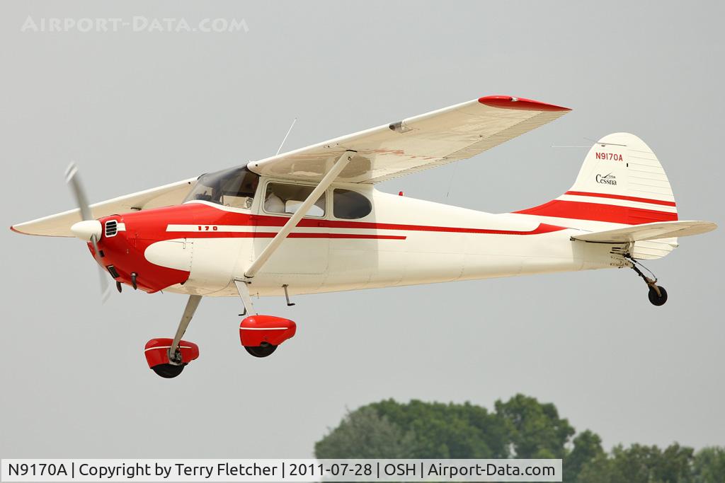 N9170A, 1950 Cessna 170A C/N 19361, At 2011 Oshkosh