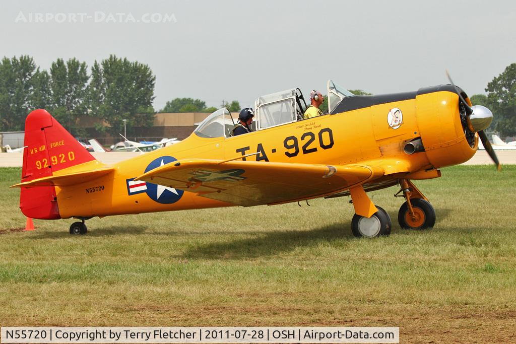 N55720, North American T-6G Texan C/N 168-24, at 2011 Oshkosh