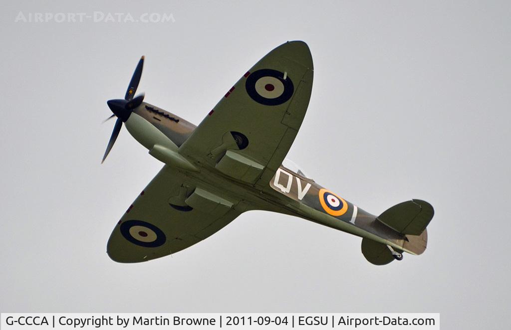 G-CCCA, 1944 Supermarine 509 Spitfire TR.IXc C/N CBAF.9590, DULL AND RAINY