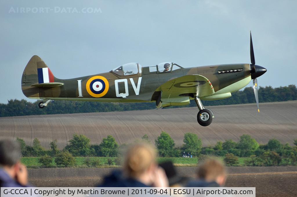 G-CCCA, 1944 Supermarine 509 Spitfire TR.IXc C/N CBAF.9590, LATE AFTERNOON SUNSHINE!