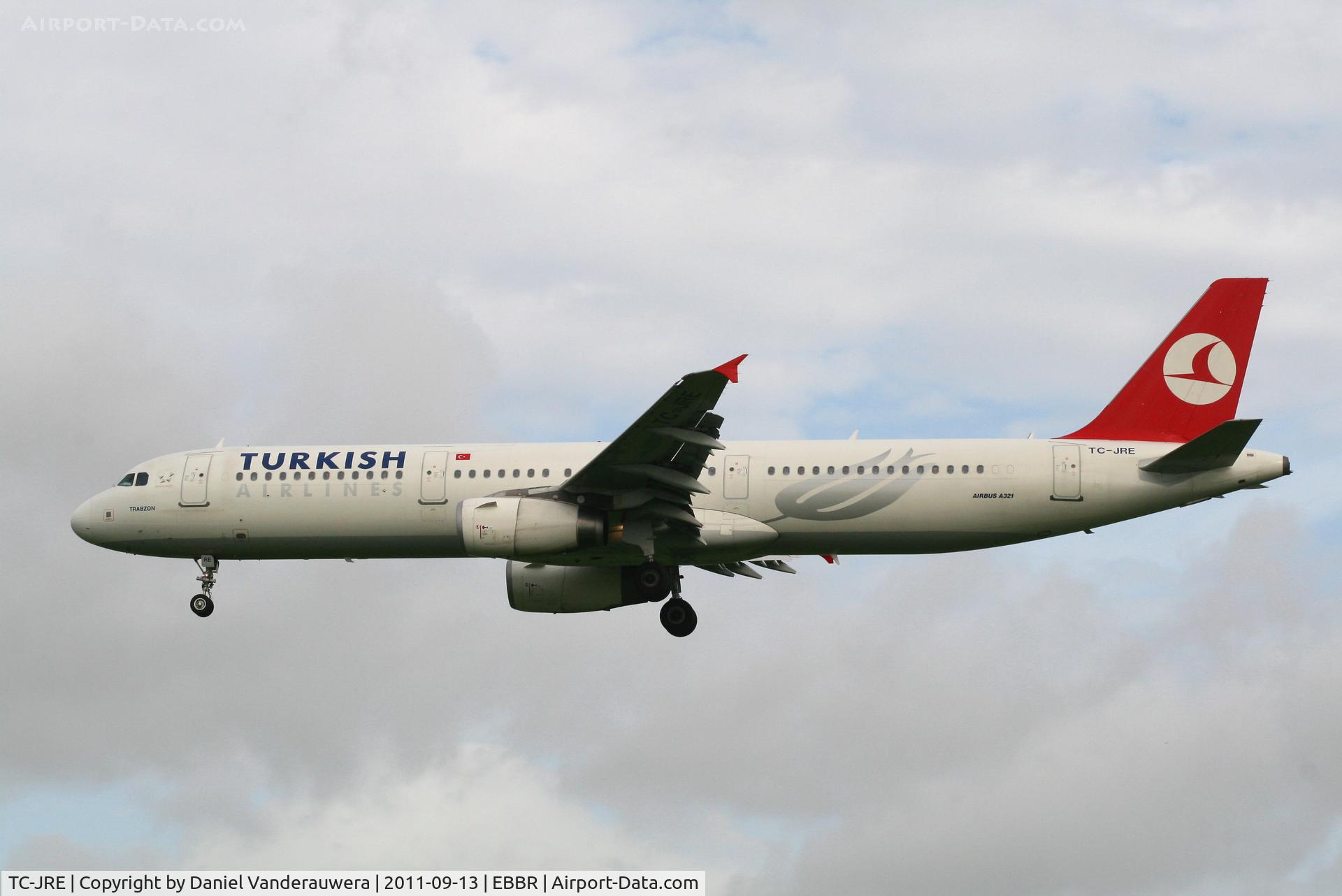 TC-JRE, 2007 Airbus A321-231 C/N 3126, Arrival of flight TK1937 to RWY 25L