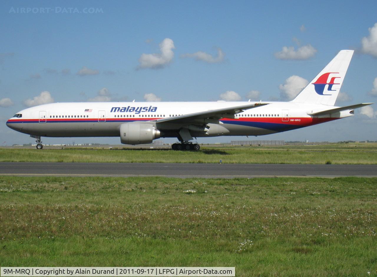 9M-MRQ, 2002 Boeing 777-2H6/ER C/N 28422, Leased by PnDG, delivered in 2004, l/n 498