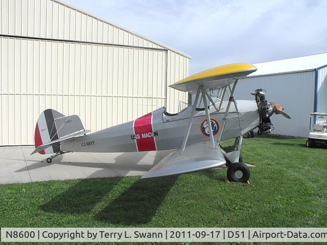 N8600, 1929 Fleet Model 1 C/N 14, 1929 Fleet looking good at Clarence during the hot dog Fly-In.