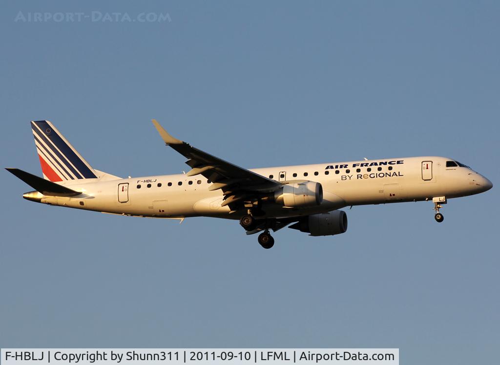 F-HBLJ, 2009 Embraer 190AR (ERJ-190-100IGW) C/N 19000311, Landing rwy 31R