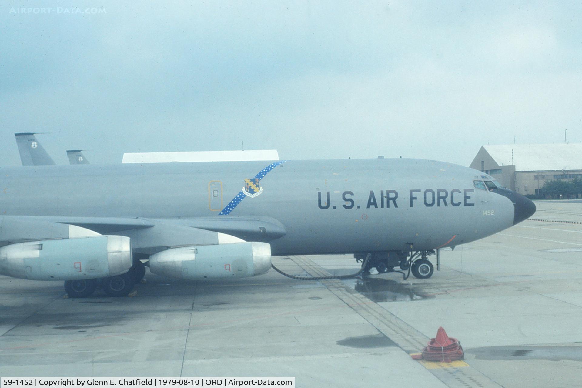 59-1452, 1959 Boeing KC-135E Stratotanker C/N 17940, Shot from the window of another KC-135 while taxiing out.