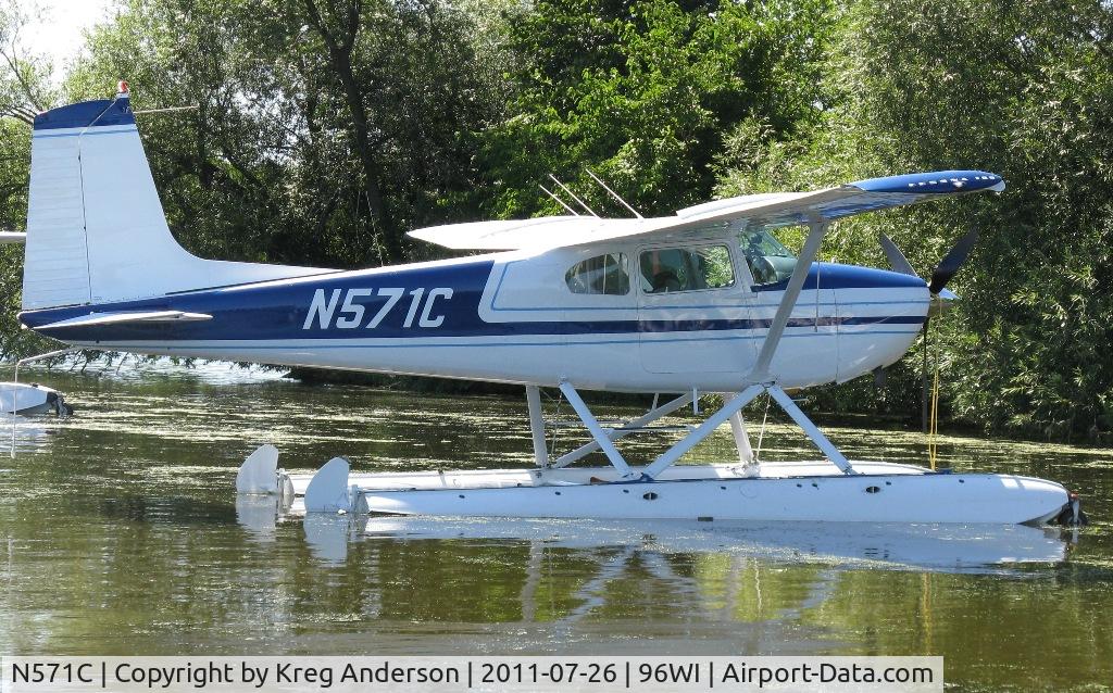 N571C, 1957 Cessna 180A C/N 32785, EAA Airventure 2011 - Vette/Blust Seaplane Base