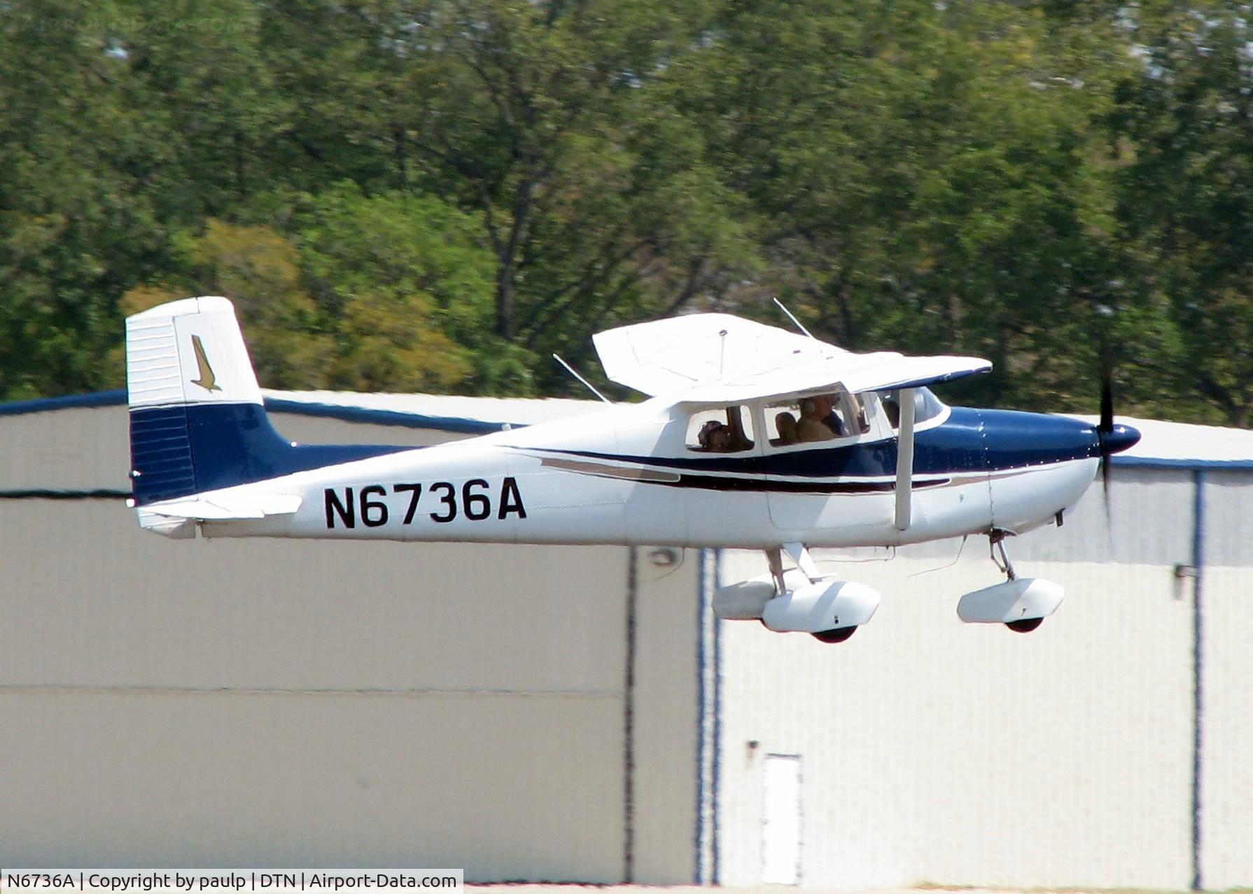 N6736A, 1956 Cessna 172 C/N 28836, At Downtown Shreveport.