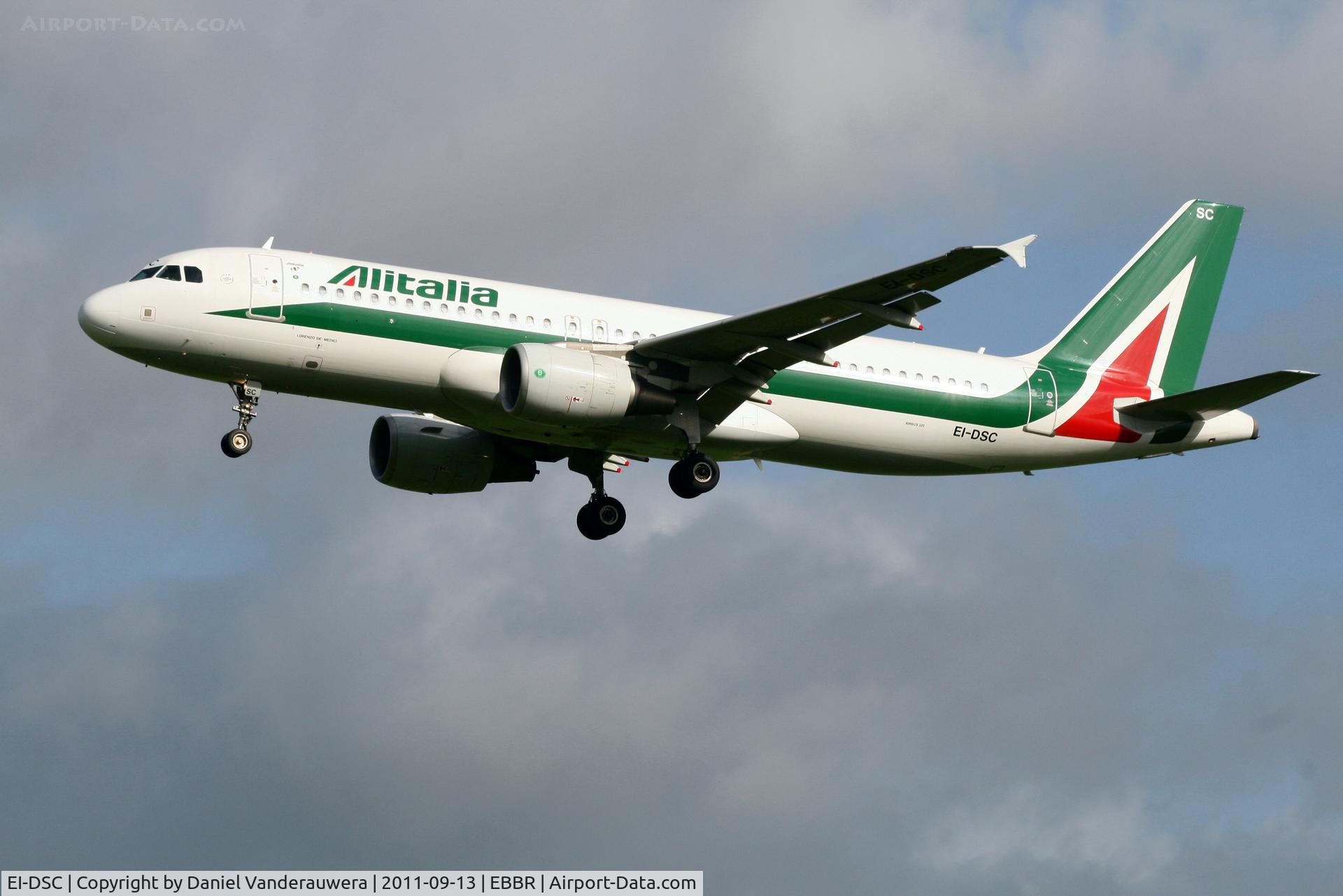 EI-DSC, 2006 Airbus A320-214 C/N 2995, Arrival of flight AZ156 to RWY 25L