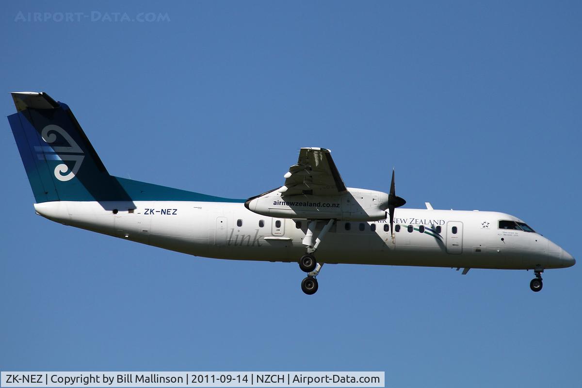 ZK-NEZ, 2007 De Havilland Canada DHC-8-311 Dash 8 C/N 654, finals to 20