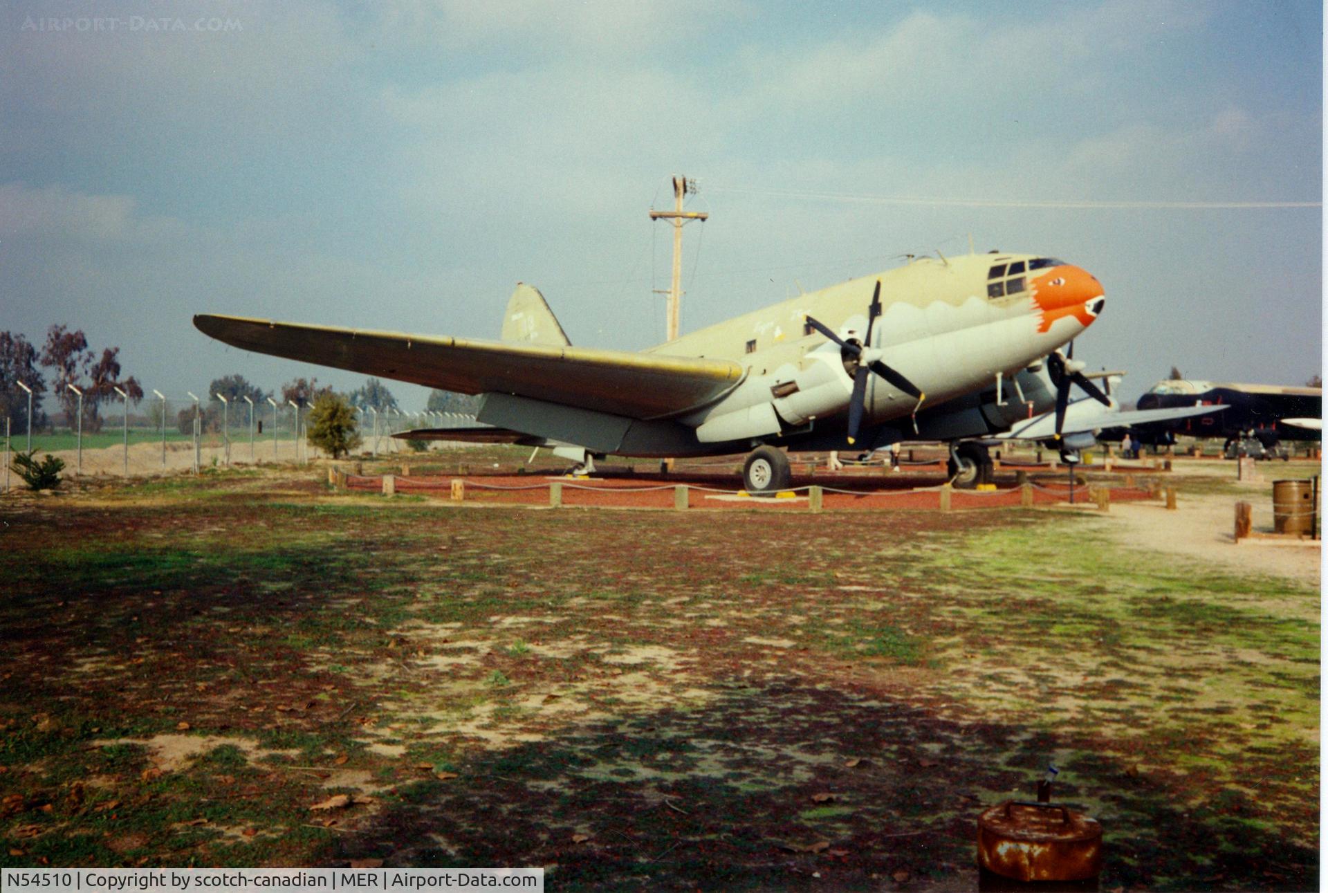 N54510, 1944 Curtiss C-46D-10-CU Commando C/N 32971, Curtiss C-46D Commando at Castle Air Museum, Atwater, CA - July 1989