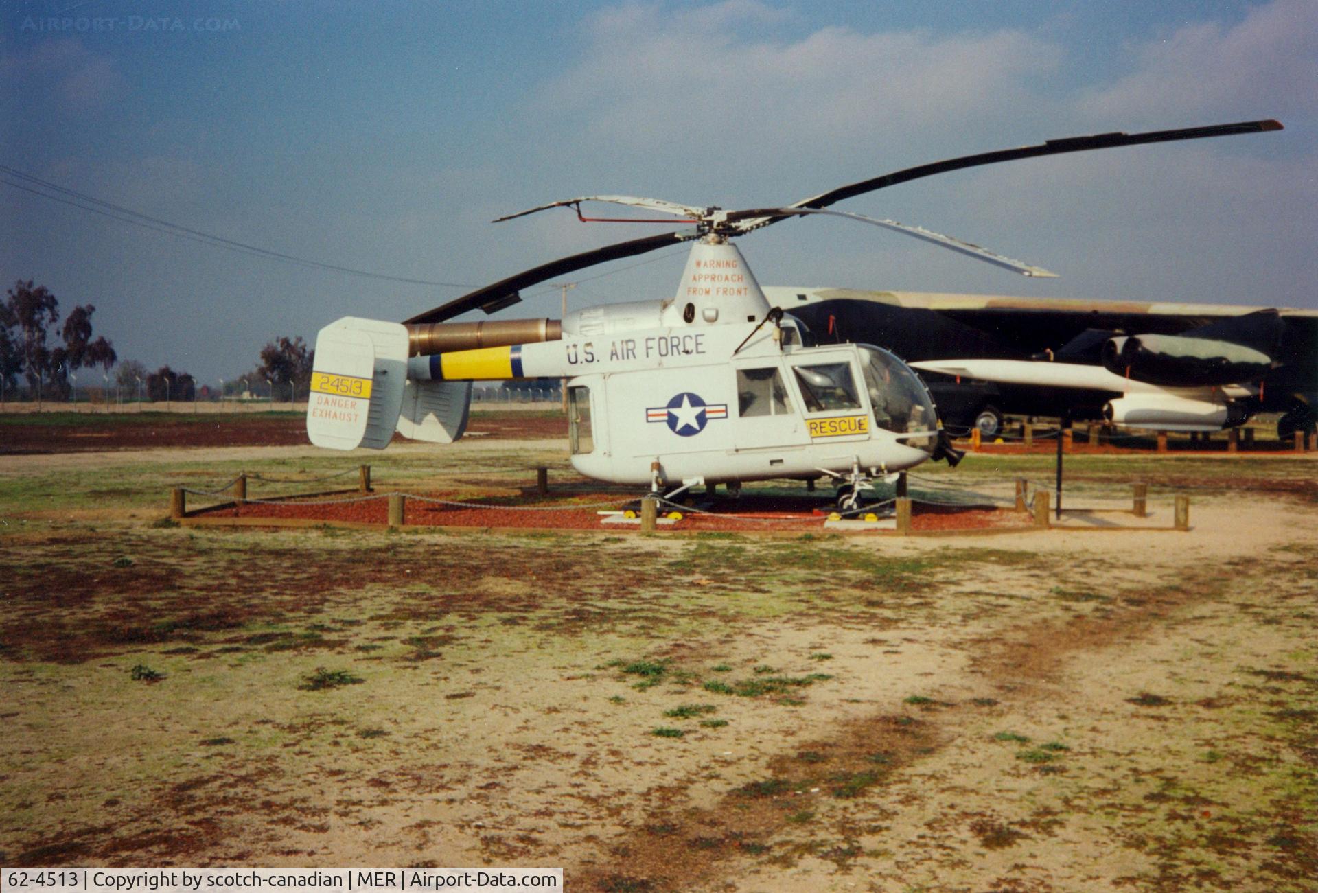 62-4513, 1962 Kaman HH-43B Huskie C/N 139, Kaman HH-43B Huskie at Castle Air Museum, Atwater, CA - July 1989
