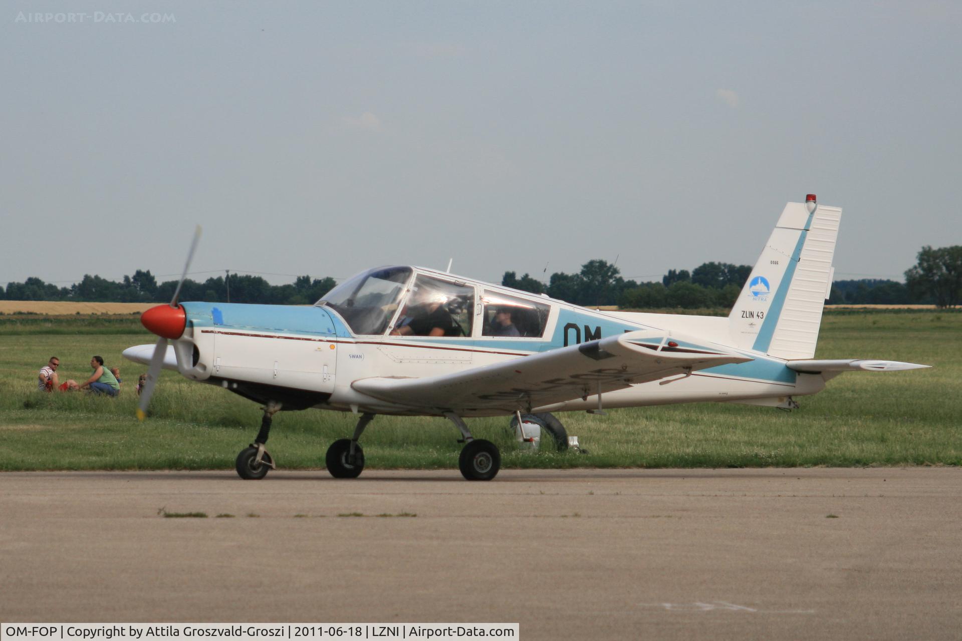 OM-FOP, 1975 Zlin Z-43 C/N 0066, Nitra Janikovce Airport - Slovakia (Slovak Republik) SK